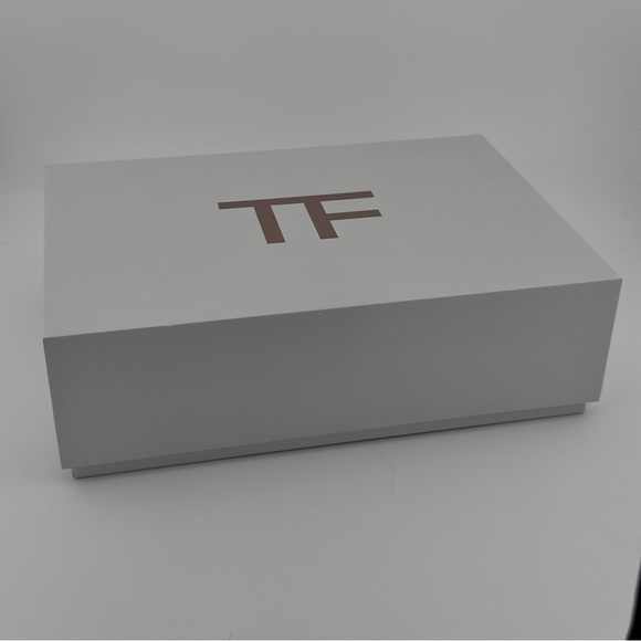 🆕 TOM FORD Limited Edition Gold / Brown Leather Clutch/Bag w/ Sturdy TF Box NIB - Picture 4 of 11